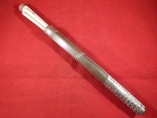 Antique Bone & Silver Cased Tibetan or Chinese Eating Utensil Kit –Trousse c1820