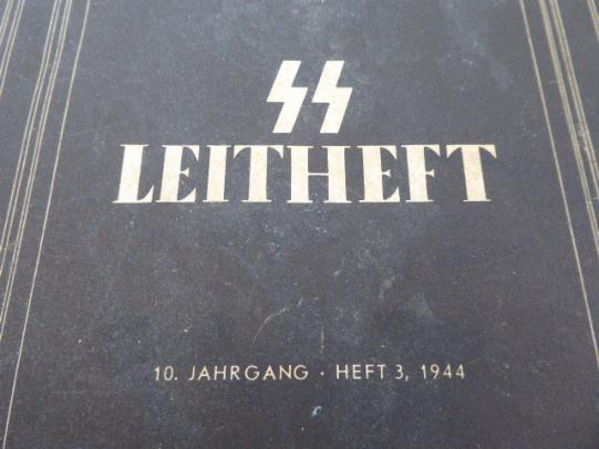 Original Third Reich Issue of the SS educational Booklet - SS – LEITHEFT – March 1944