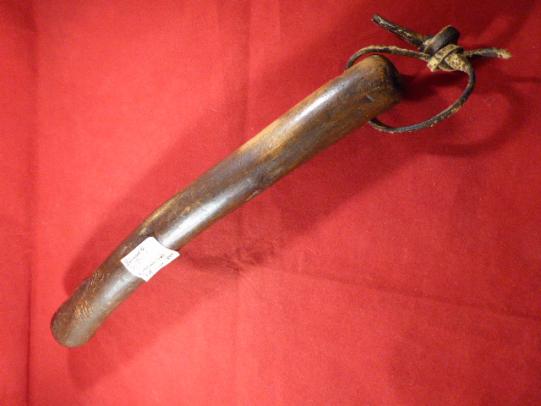 Unusual Hand Made Soldiers Wooden Truncheon – Liverpool & Irish Regiment c1890