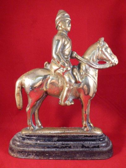 Victorian Boer War Period Lord Roberts Brass & Cast Iron Doorstop or Fire Place Ornament