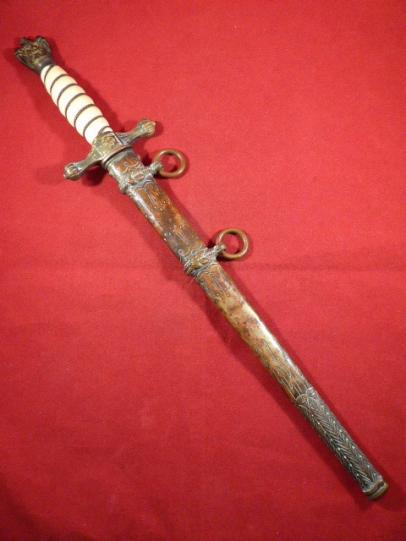 M1929 “1st Pattern” Naval Depot Kriegsmarine Dagger by Carl Eickhorn with 1938 “Replacement” Eagle Pommel