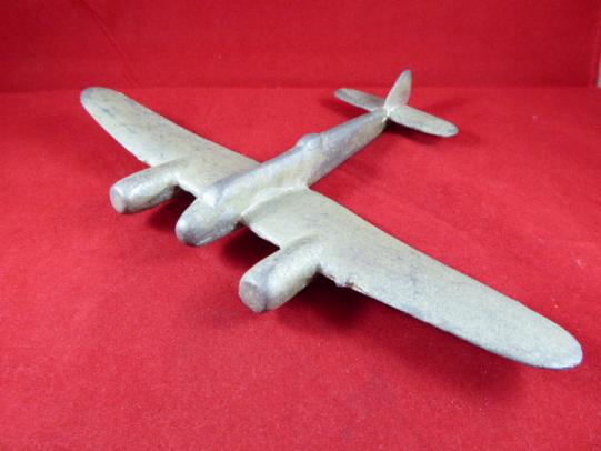 Rare WW2 Trench Art Aluminium Model of an RAF Bristol Beaufighter