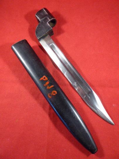 British No9 Mk1 Bayonet with Scabbard by RSAF Enfield dated 1954
