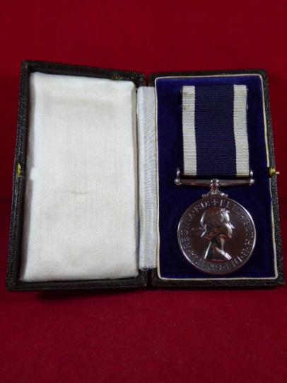 Cased Queen Elizabeth II - Long Service and Good Conduct Medal to D.G. DANIEL – Royal Navy