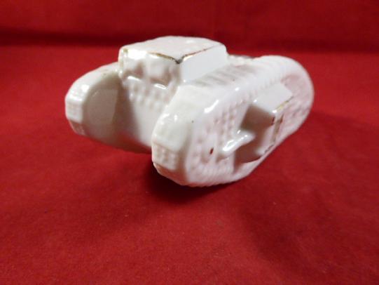 Arcadian Crested China WW1 British Tank – Mark IV - EXETER - c1917