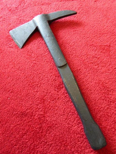 British WW2 ARP Axe with Black Wooden Handle