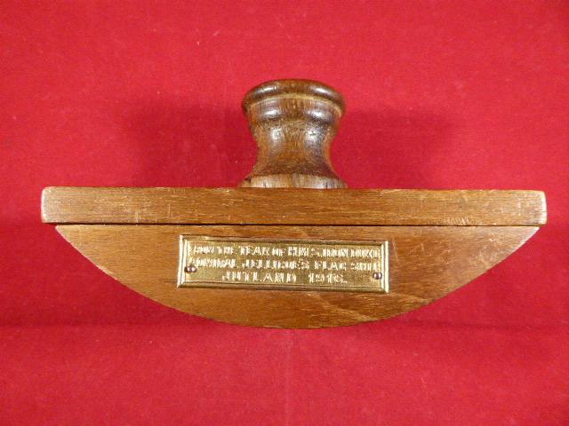WW1 Ink Blotter made from Teak Wood from HMS Iron Duke – Jellicoe’s Falgship - Jutland 1916