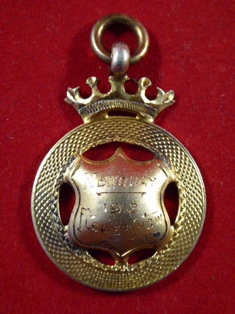 Antique Silver Gilt Medal Awarded for the Newquay Flower Show in 1912