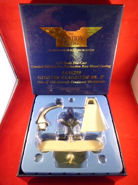 Rare Limited Edition (1of100) CORGI 1/72 scale model of a GLOSTER GLADIATOR MK.II – Raw Metal Casting