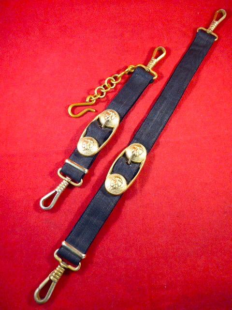 MINT - Third Reich Gilt Aluminium “Lion Face” Kriegsmarine Dagger Hangers