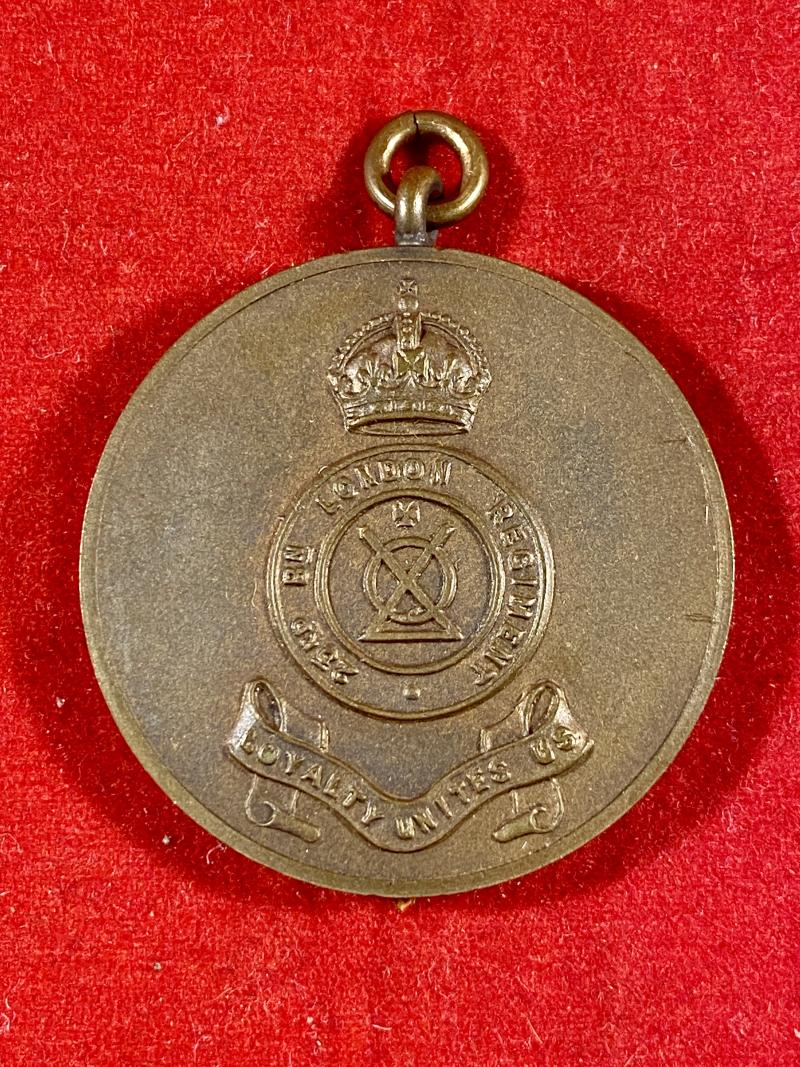 23rd Battalion - The London Regiment – Boxing Bronze Medal to Private R. Collins 1930