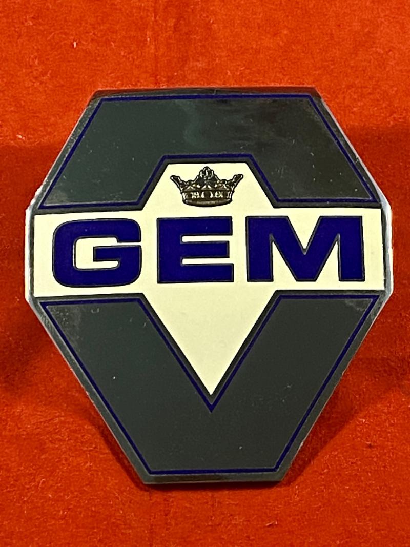 Vintage “Type 3” GEM Guild of Experienced Motorists Car Badge for 50 Years of Unblemished Driving