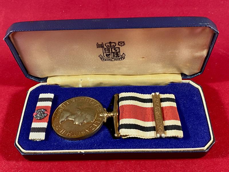 Elizabeth II - Special Constabulary Long Service Medal with 1985 Bar, Rosette Ribbon Bar and Case to JAMES H. GRITT