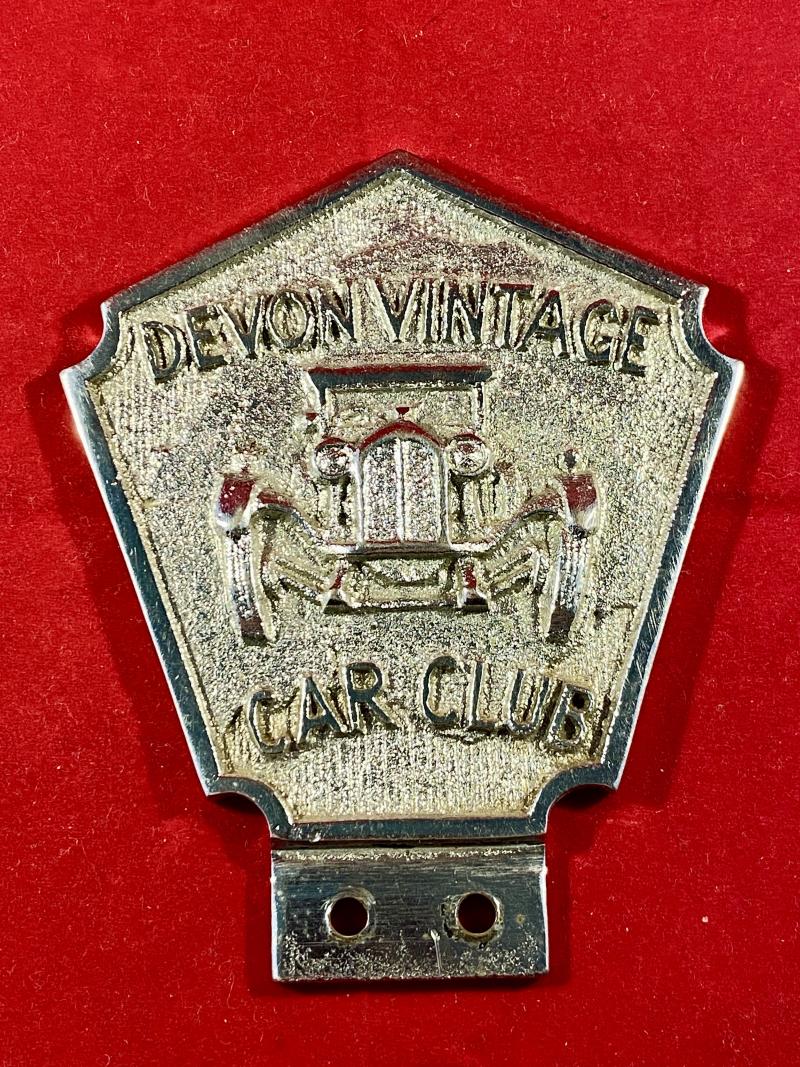 Cast Metal Vintage Car Badge - Devon Vintage Car Club