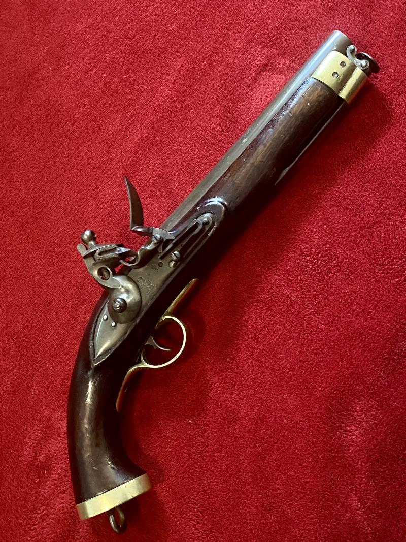 Fine Original Post 1802 East India Company New Land Pattern Flintlock Service Pistol - PARKER