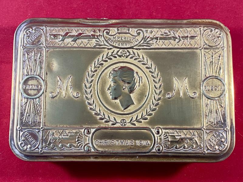 Genuine WW1 1914 Princess Mary Christmas Tin