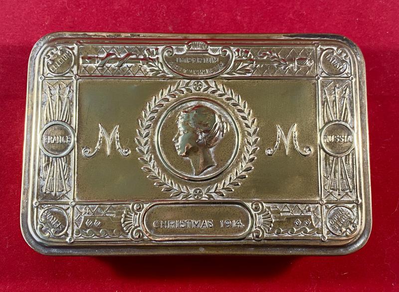 Genuine WW1 1914 Princess Mary Christmas Tin