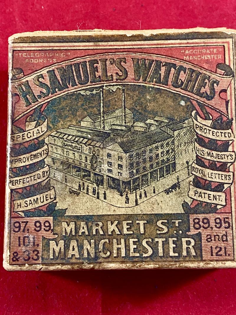 Antique H. SAMUEL’S WATCHES Pocket Watch Display & Shipping Box