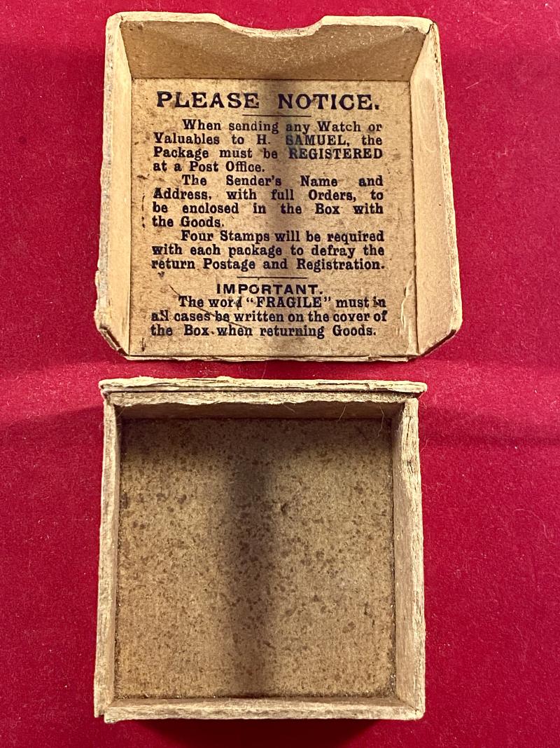 Antique H. SAMUEL’S WATCHES Pocket Watch Display & Shipping Box