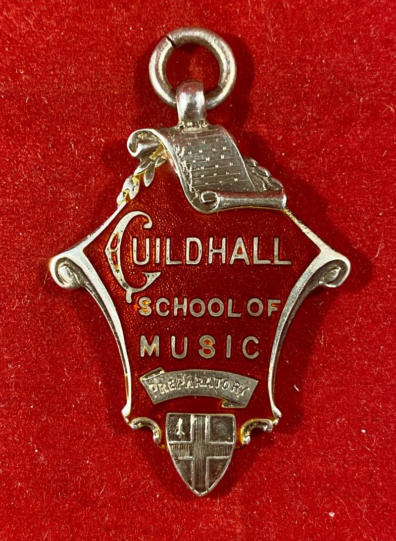 Guildhall School of Music Hallmarked Silver Medallion to Ronald Holloway – Pianoforte - London 1931 with Box