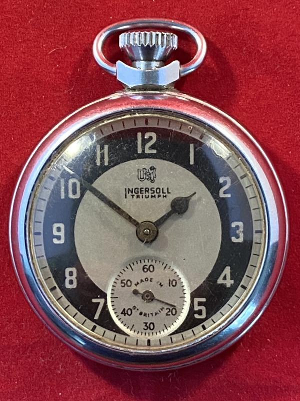 Excellent Vintage Ingersoll Triumph Pocket Watch – Made in Gt. Britain c1960