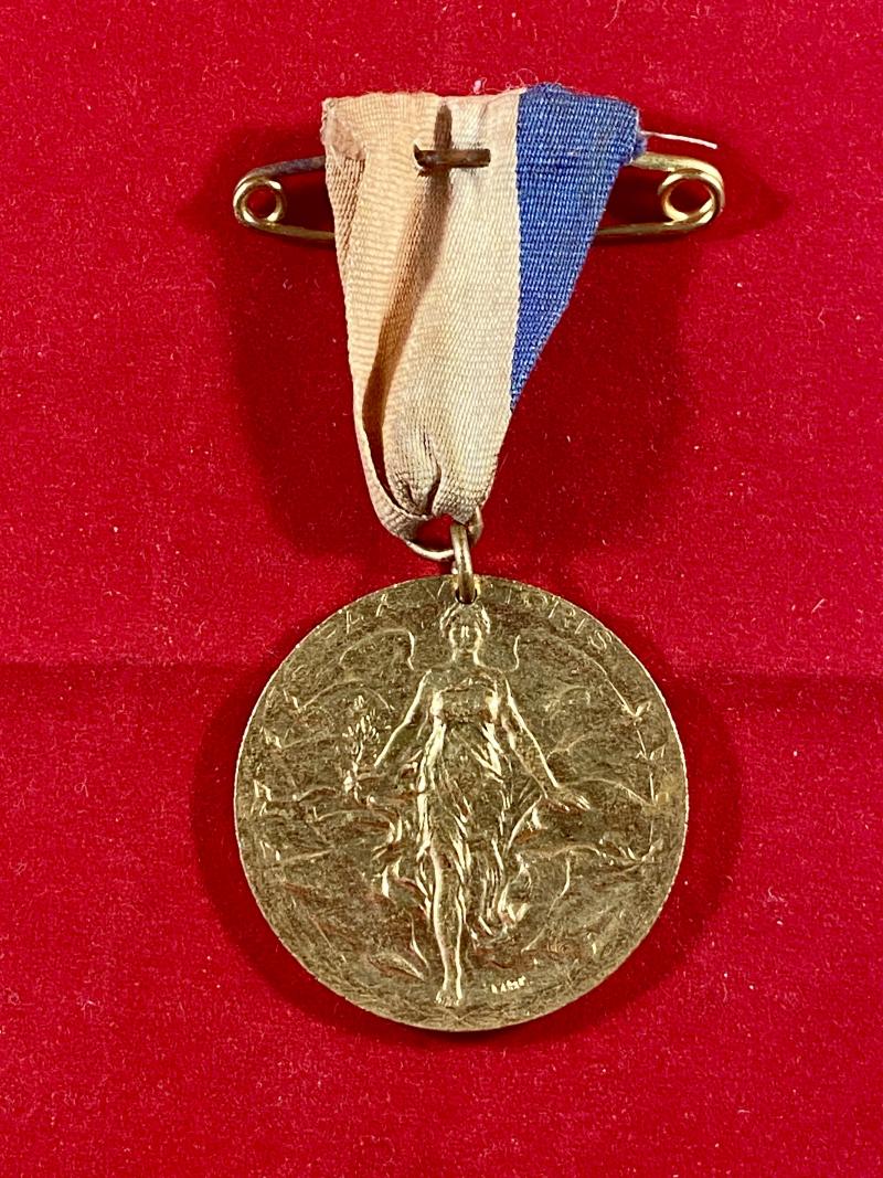 WW1 1919 Peace Medal Issued by the City of Birmingham with Original Ribbon