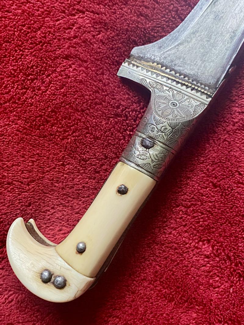 Extra Photos of Impressive Ornate 19th Century Indo-Persian/Afghan Pesh-Kabz Dagger - 51785