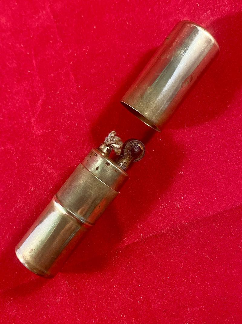 WW2 British Brass Petrol Lighter by The Parr Mfg Co. c1940