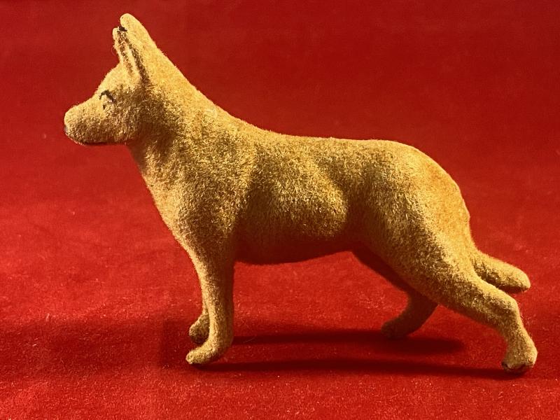 Lead Cast - Felt Covered - Wild Dog Toy Figure from the Taylor & Barrett Zoo Series c1940
