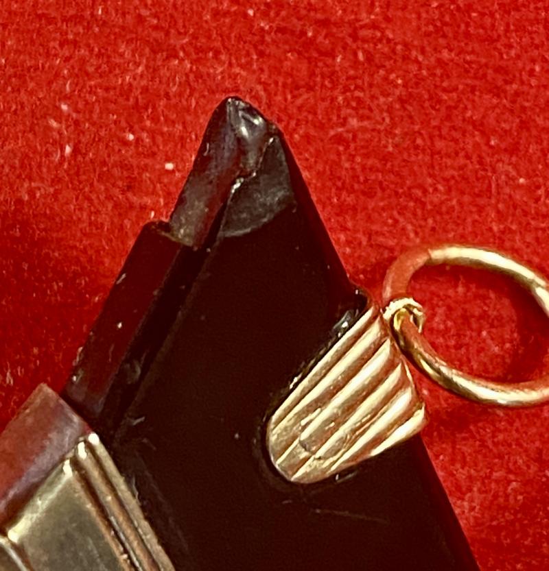 Rare Georgian Period Gold and Whitby Jet Maltese Cross Pendant c1830