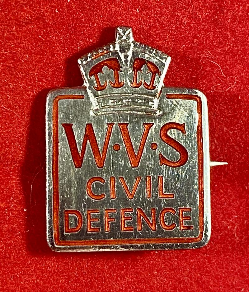 WW2 Womens Voluntary Service WVS Civil Defence Badge by L. Simpson & Co London