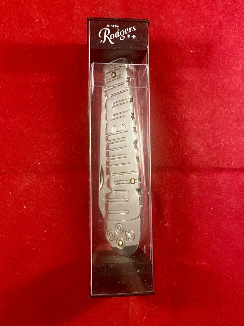 Rare Joseph Rodgers Special Edition 2000 Millennium Collectors Lambsfoot Folding Knife - Mint in Box
