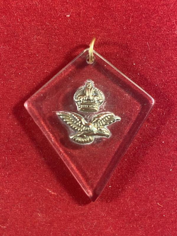 Genuine WW2 Period RAF Perspex Sweetheart Pendant