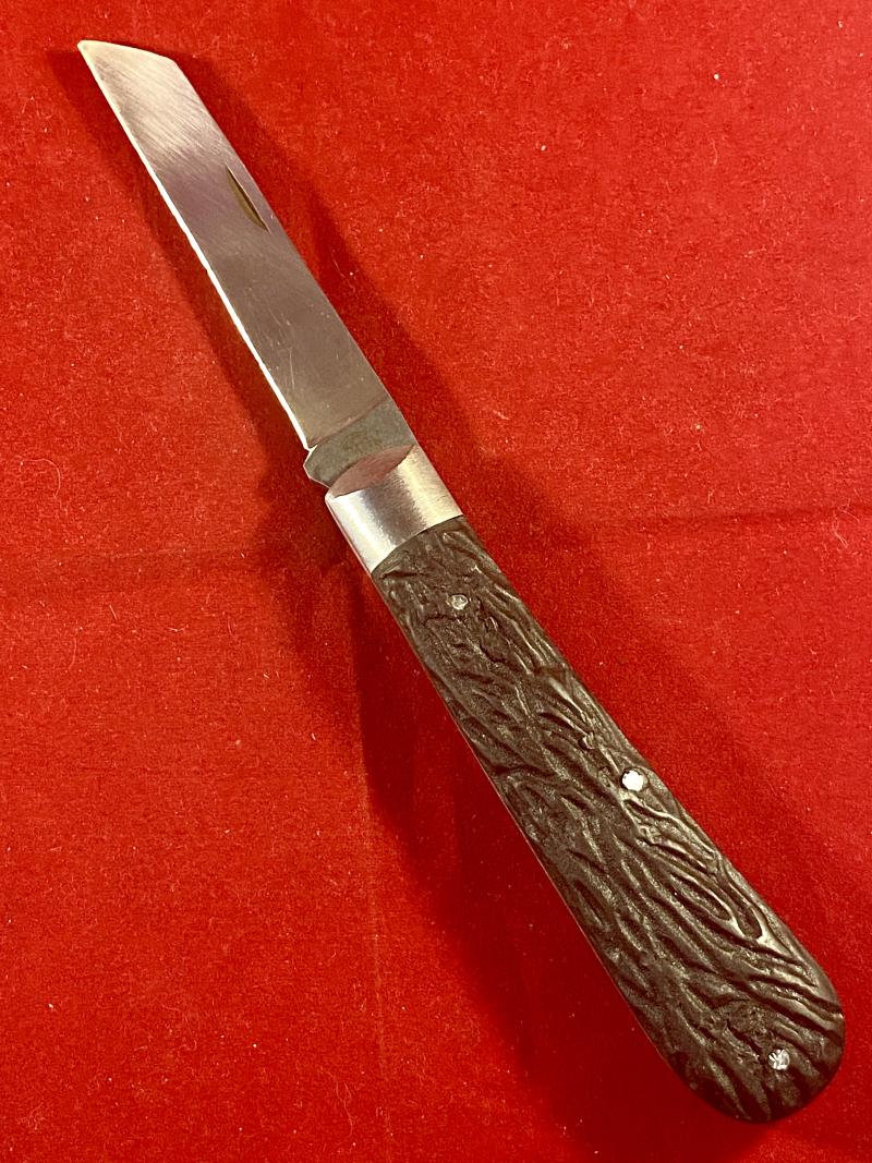 Vintage Taylors Eye Witness Farmer's 7.5cm Lambsfoot Bolstered Pocket Knife with Imitation Stag Grip