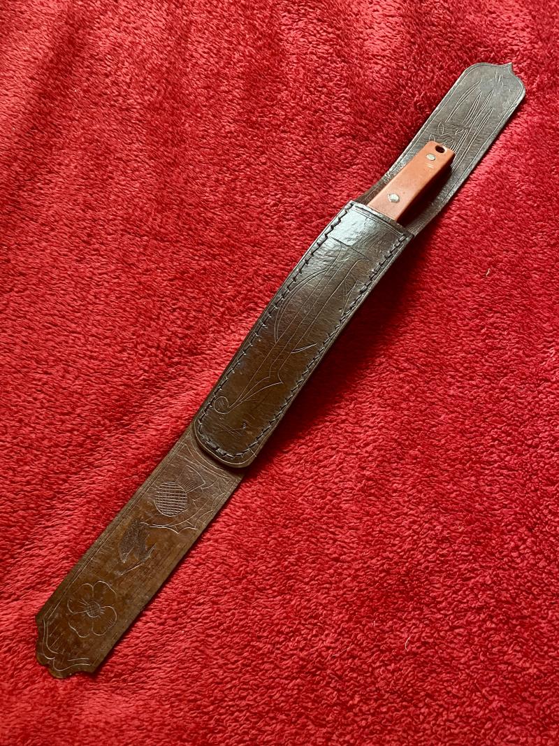 Extra Photos Unique WW2 Special Operations Executive Style Concealed Belt Knife - 52012