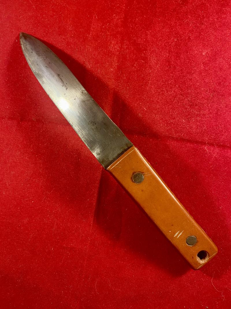 Unique WW2 Special Operations Executive Style Concealed Belt Knife used by Corporal John Cooper