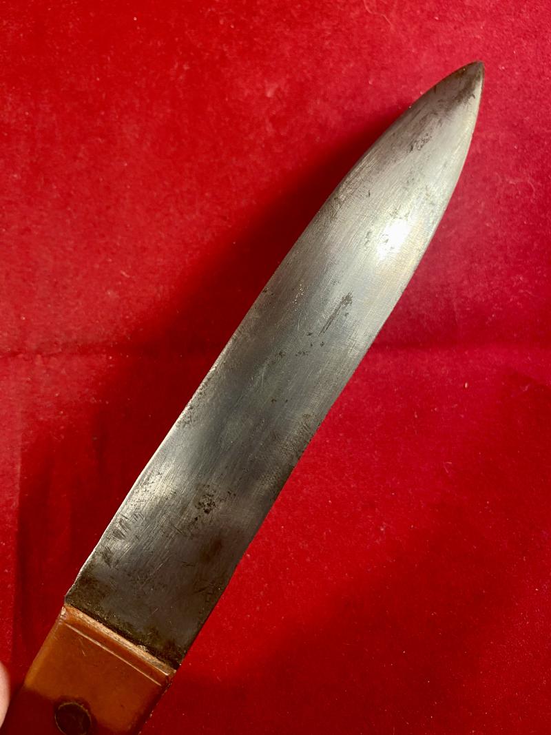 Unique WW2 Special Operations Executive Style Concealed Belt Knife used by Corporal John Cooper