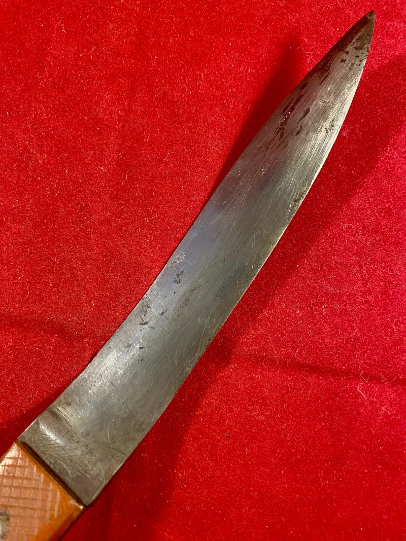 Unique WW2 Special Operations Executive Style Concealed Belt Knife used by Corporal John Cooper
