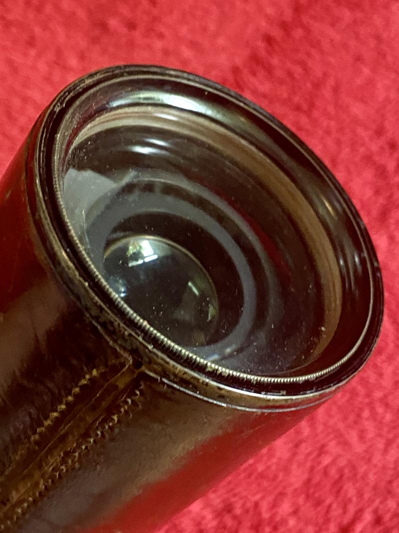 Original WW1 British Military “TEL. SIG (MK III) ALSO G.S.” Three-Draw Brass Telescope by W OTTWAY & Co Ltd, Ealing 1915