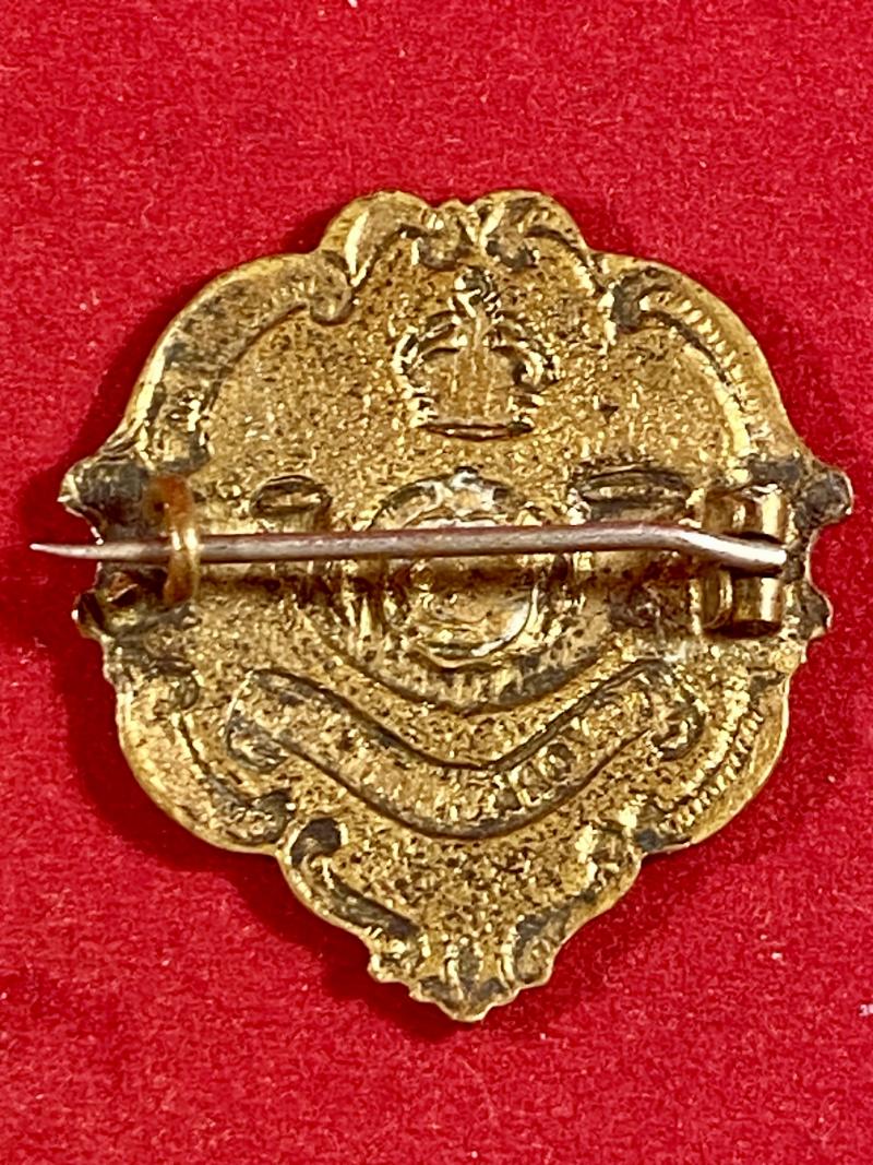 WW1 King's Own Yorkshire light Infantry K.O.Y.L.I. Brass and Enamel Regimental Crest Sweetheart Brooch