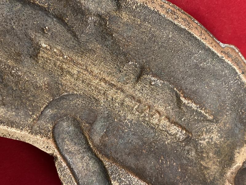 Victorian Scottish Cast Brass Doorstop Depicting a Scottish Soldier in Military Uniform - BONNIE SCOTLAND