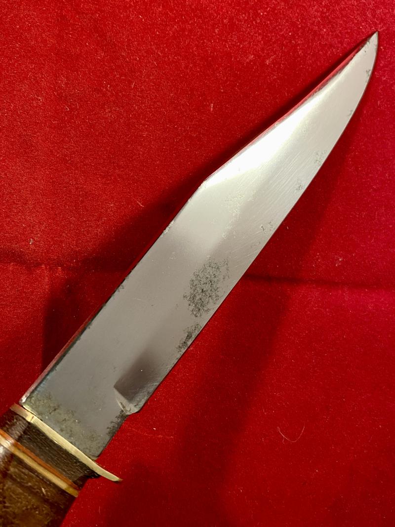 Vintage SOLAR “Original Bowie Knife” with Black Leather Sheath