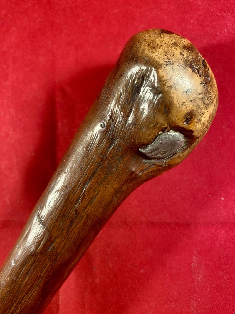 Antique Wooden Trench Raiding Club with Internal Lead Weighted Tip