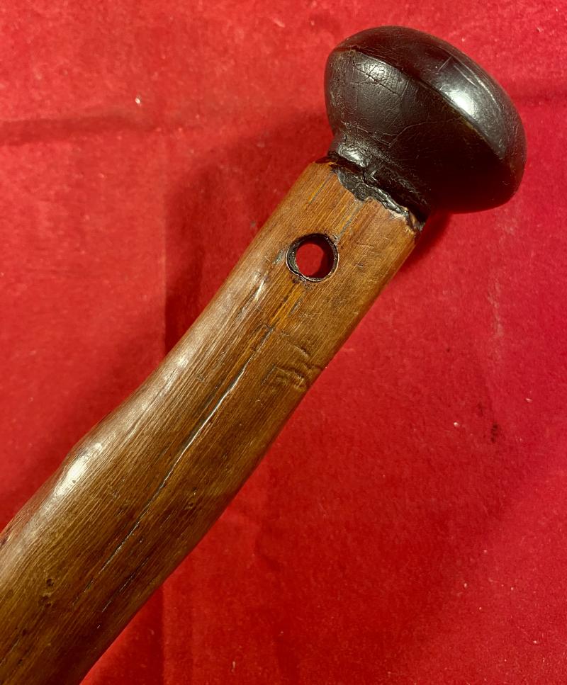 Antique Wooden Trench Raiding Club with Internal Lead Weighted Tip