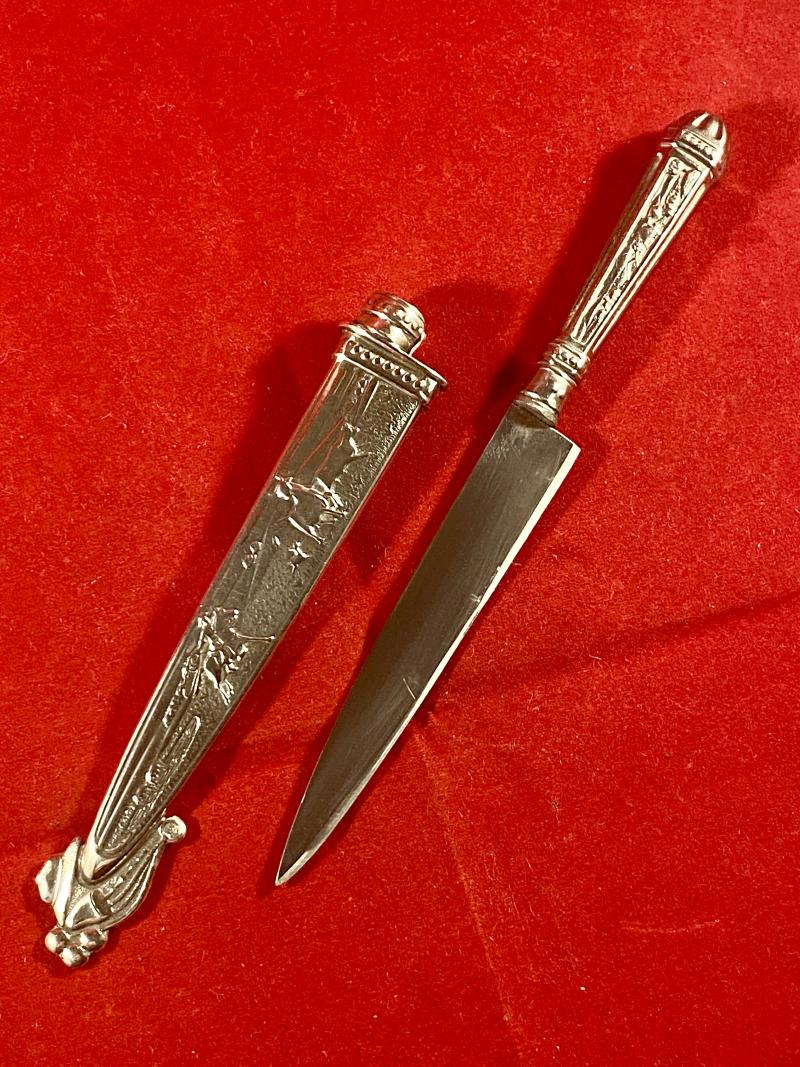 Small Vintage South American Gaucho Cowboy Knife with Silver Fittings by ‘ELMO’ Gazzola & Travi, Rio Grande do Sul, Brazil