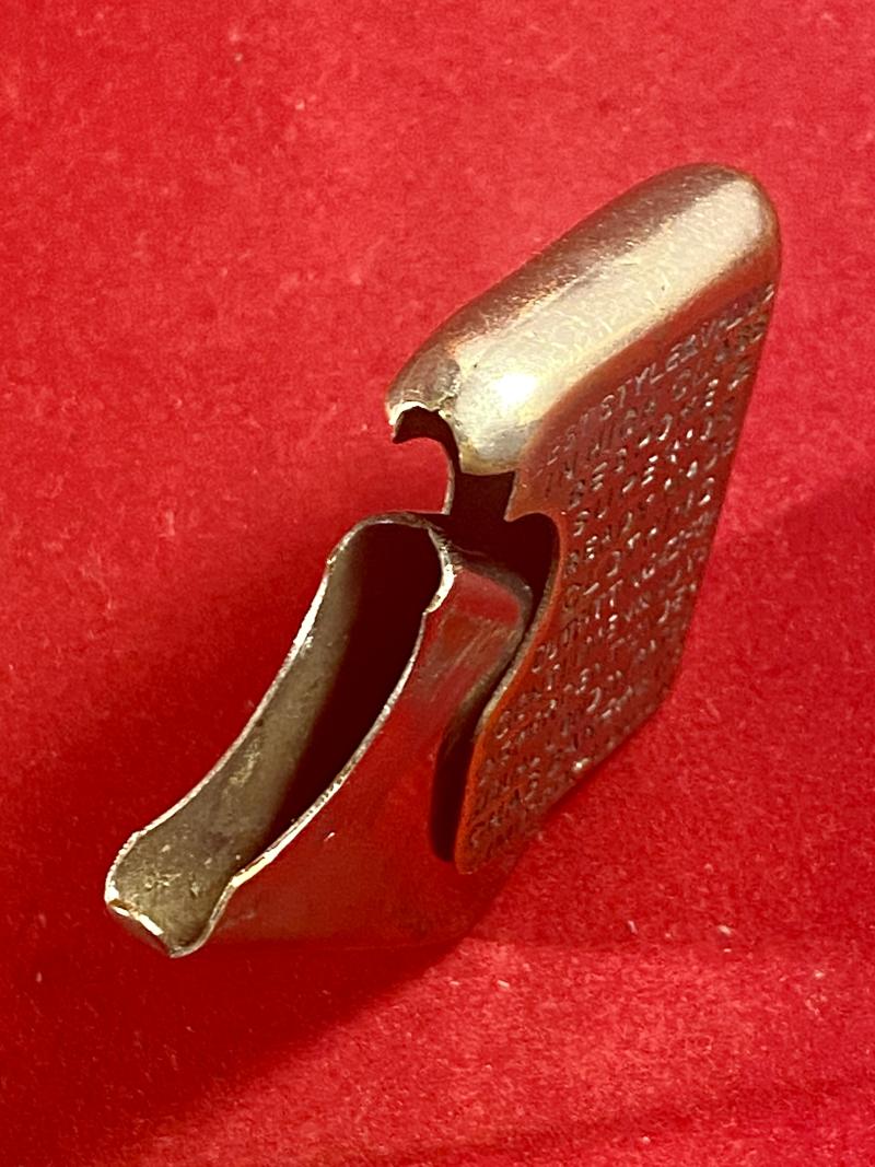 Rare Victorian Plated Brass Vesta Case made by Thomas Turner & Company for Charles Baker & Company's Stores c1885