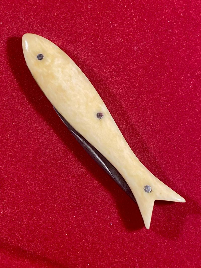 Unusual Fish Shaped Penknife by Southern & Richards of Sheffield c1900