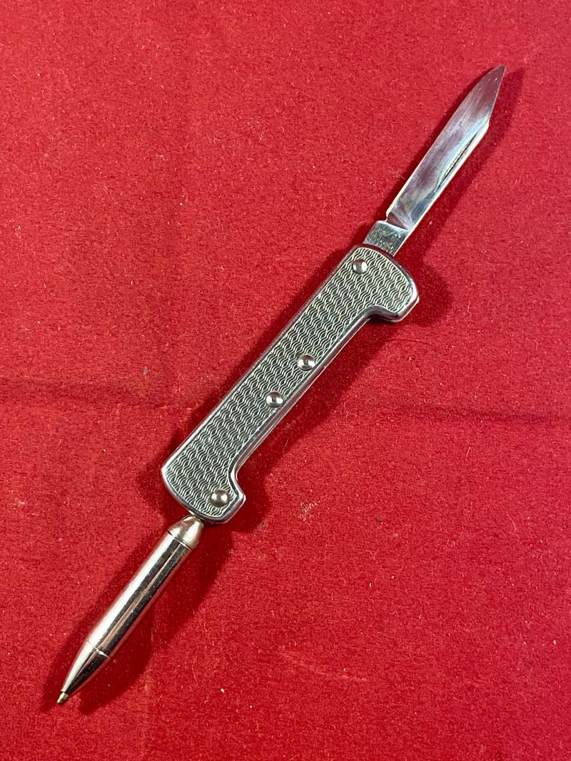 Unusual Vintage Pocket Knife with Folding Ink Pen and Blade by Richards of Sheffield