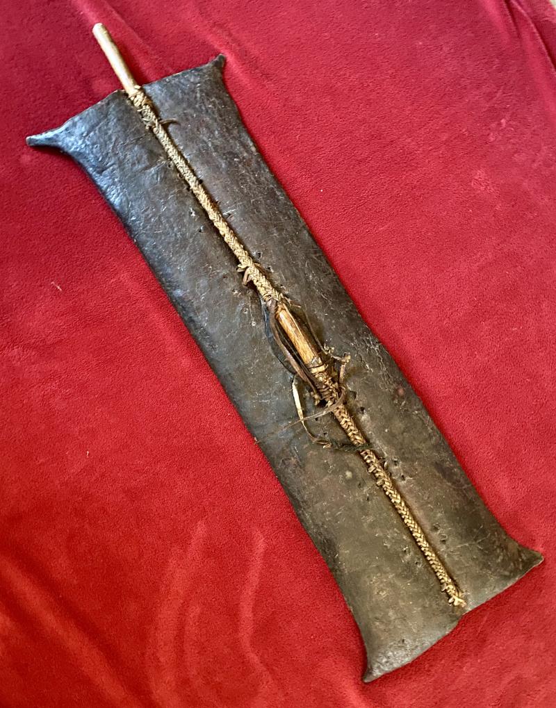 Extra Photos of Antique 19th Century Turkana Tribal Animal Hide Warrior Shield  - 52113