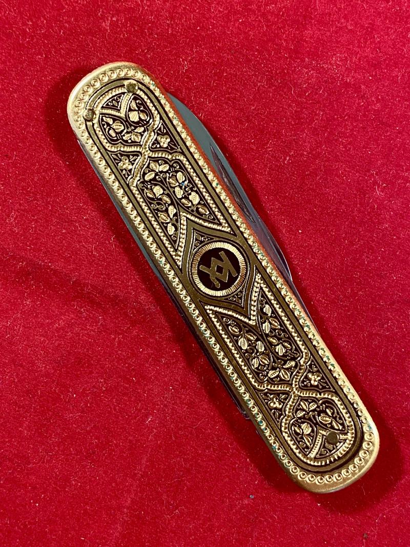 Mint Gentleman’s or Lobster knife by Aug. Muller Sohne Solingen made for the Mechanical Engineering Company, Th. Kieserling & Albrecht c1950